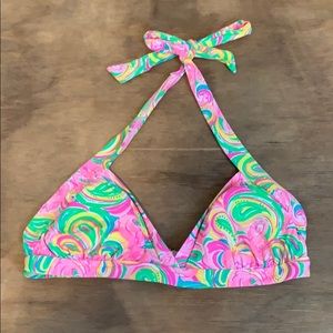 Lilly Pulitzer All Nighter Flamingo bikini top